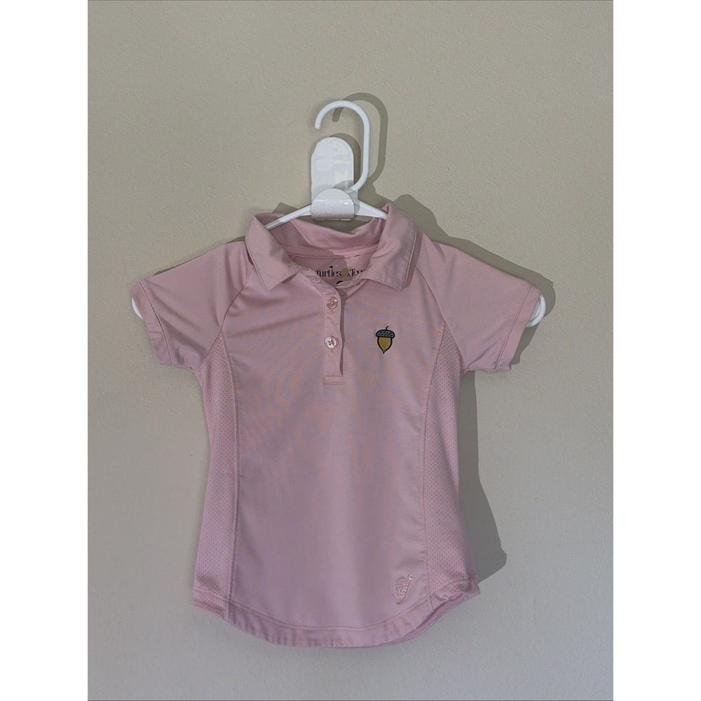 Turtles & Tees‎ Pink Activewear Performance Golf Polo Shirt Unisex Toddler 2T